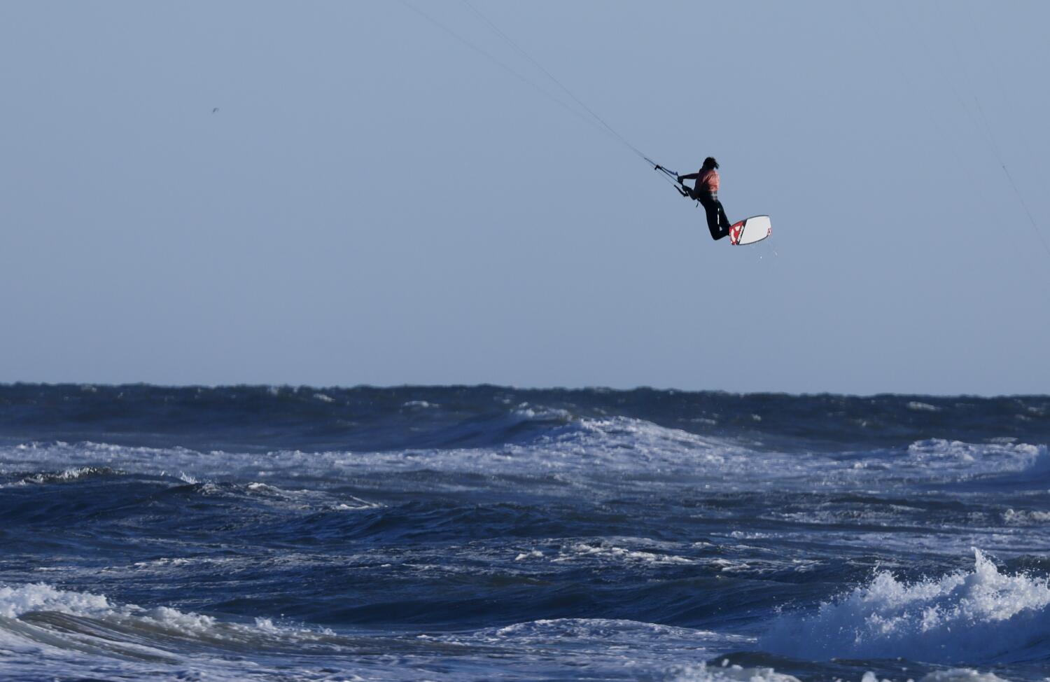 The upside of atmospheric rivers? The kitesurfing is crazy good