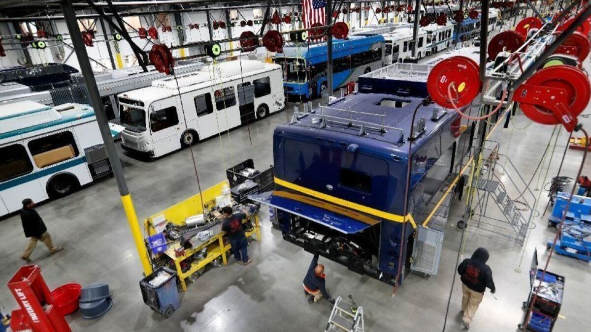 BYD in 2017 doubled the size of its production facility in Lancaster. Metro evaluators criticized production in the original facility as "disorganized."