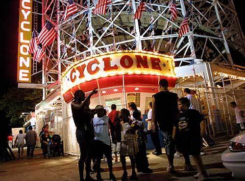 Built in 1927 at Coney Island's Astroland in Brooklyn, N.Y., the Cyclone coaster was condemned and nearly destroyed in the early 1970s until a campaign saved the ride.