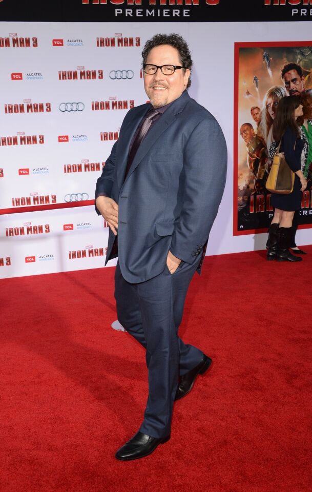 "Iron Man" and "Iron Man 2" director Jon Favreau. The actor also plays bodyguard Happy Hogan in the third installment.