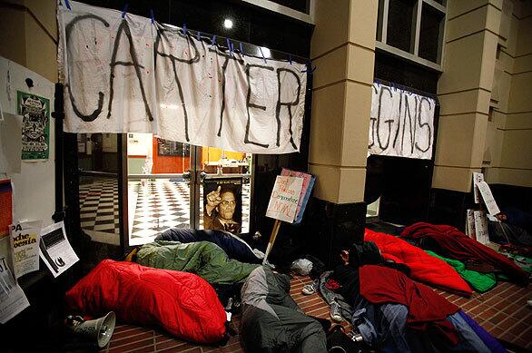 A protest camp-out