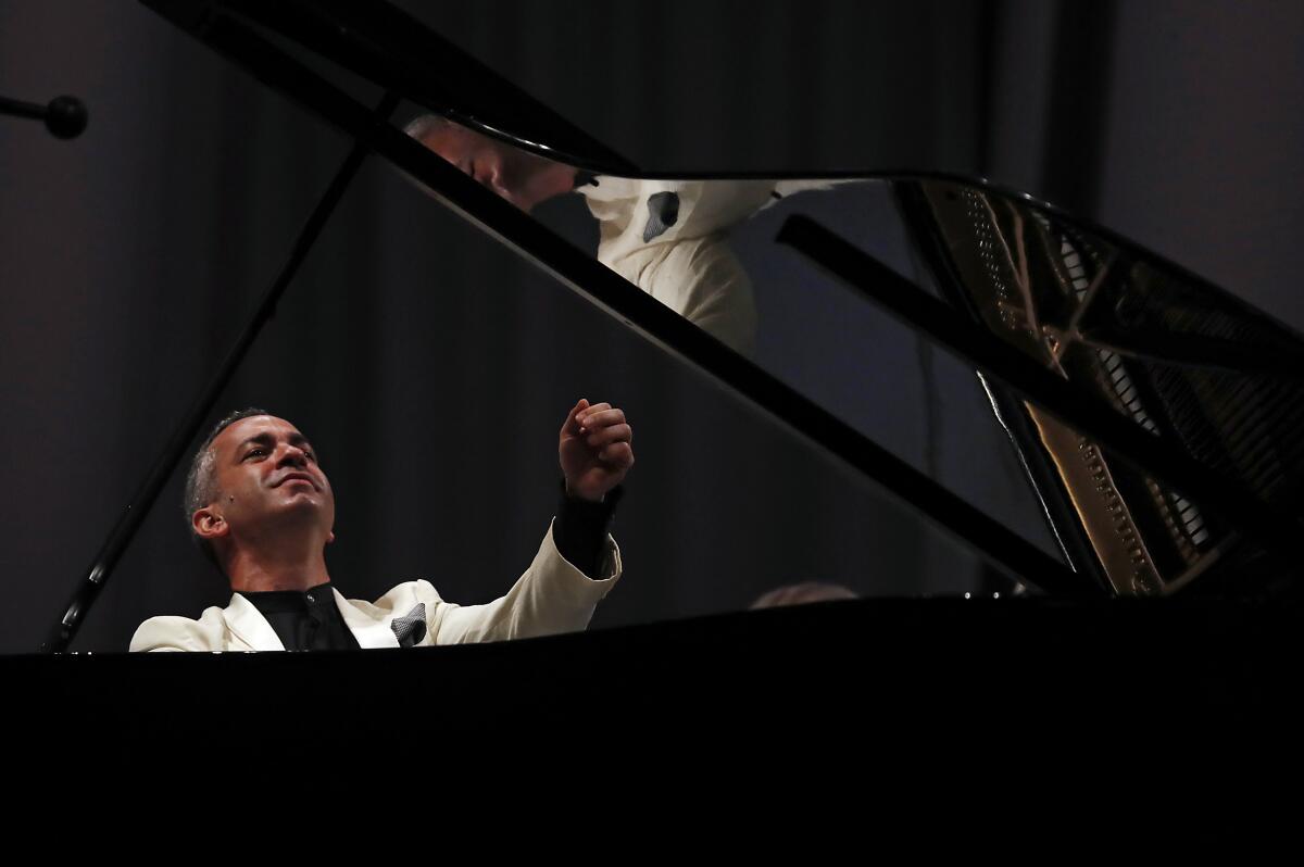 Pianist Inon Barnatan performing Thursday at the Hollywood Bowl.