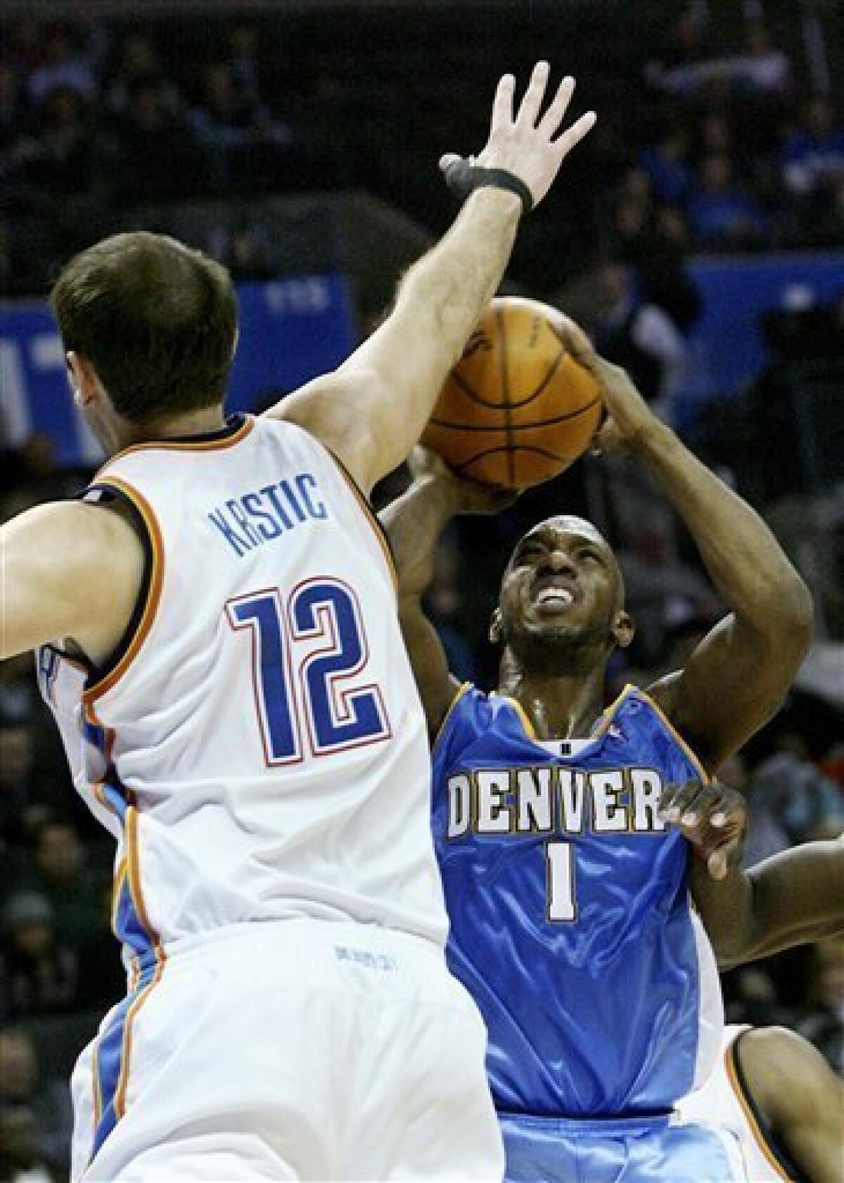 Anthony's 31 points leads Nuggets past Thunder - The San Diego