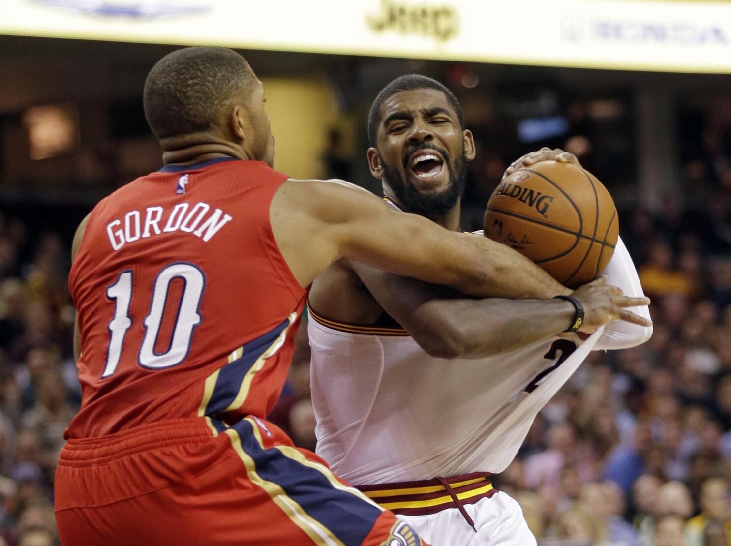 Kyrie Irving, Kevin Love Enjoy Imaginary Mustaches