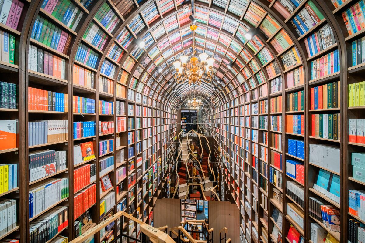 Interior of Zhongshuge bookstore in Beijing.