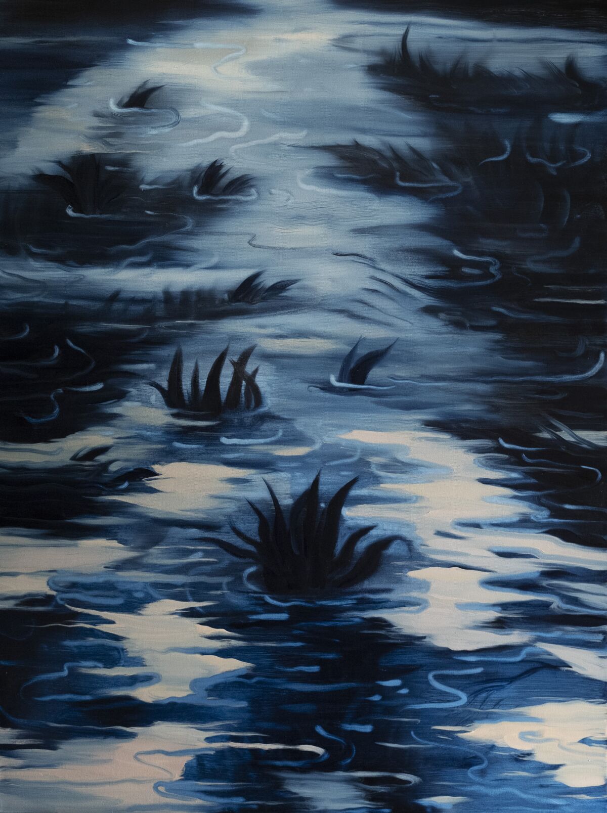 "My pond, Mi estanque" by Peru-born artist Sylvia Fernández.