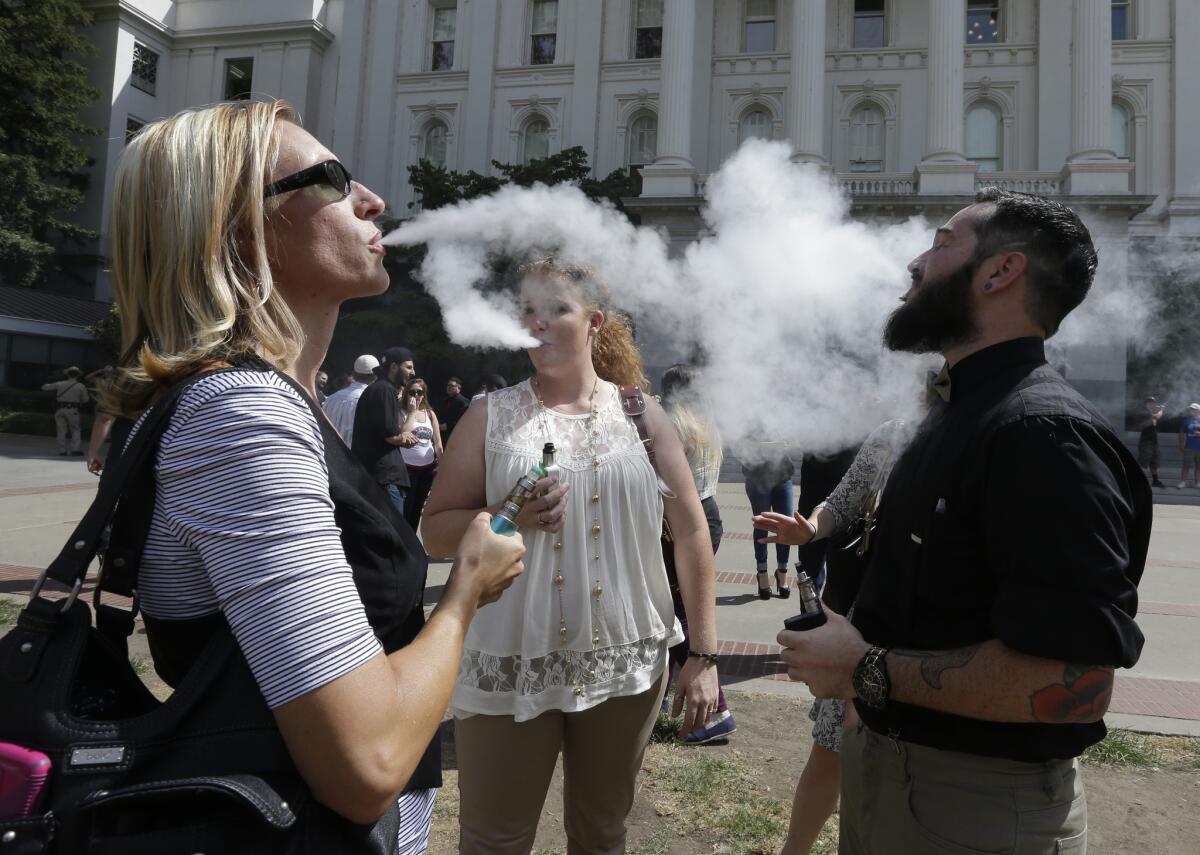 California and the nation have responded dramatically to vaping while failing to move against other flavored vices popular with youth such as menthol cigarettes and alcoholic beverages.