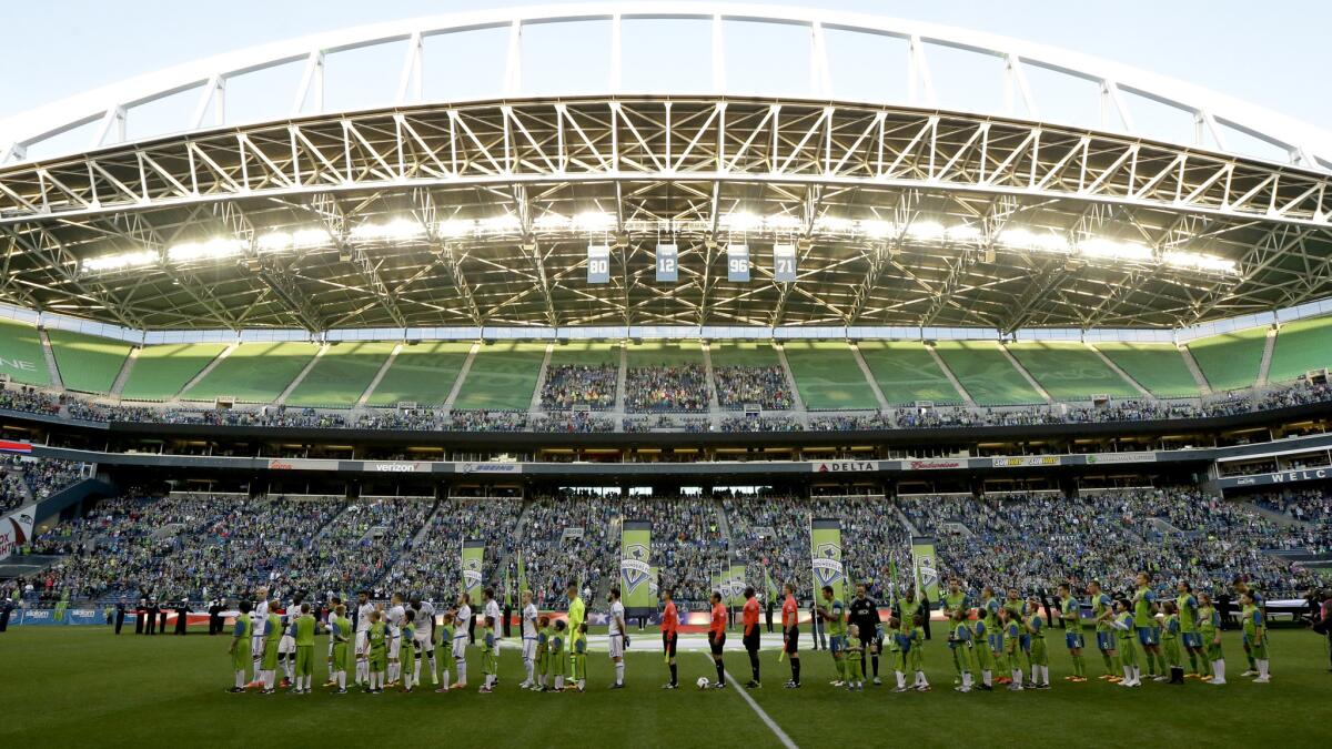 CenturyLink Field, home of the MLS' Seattle Sounders 