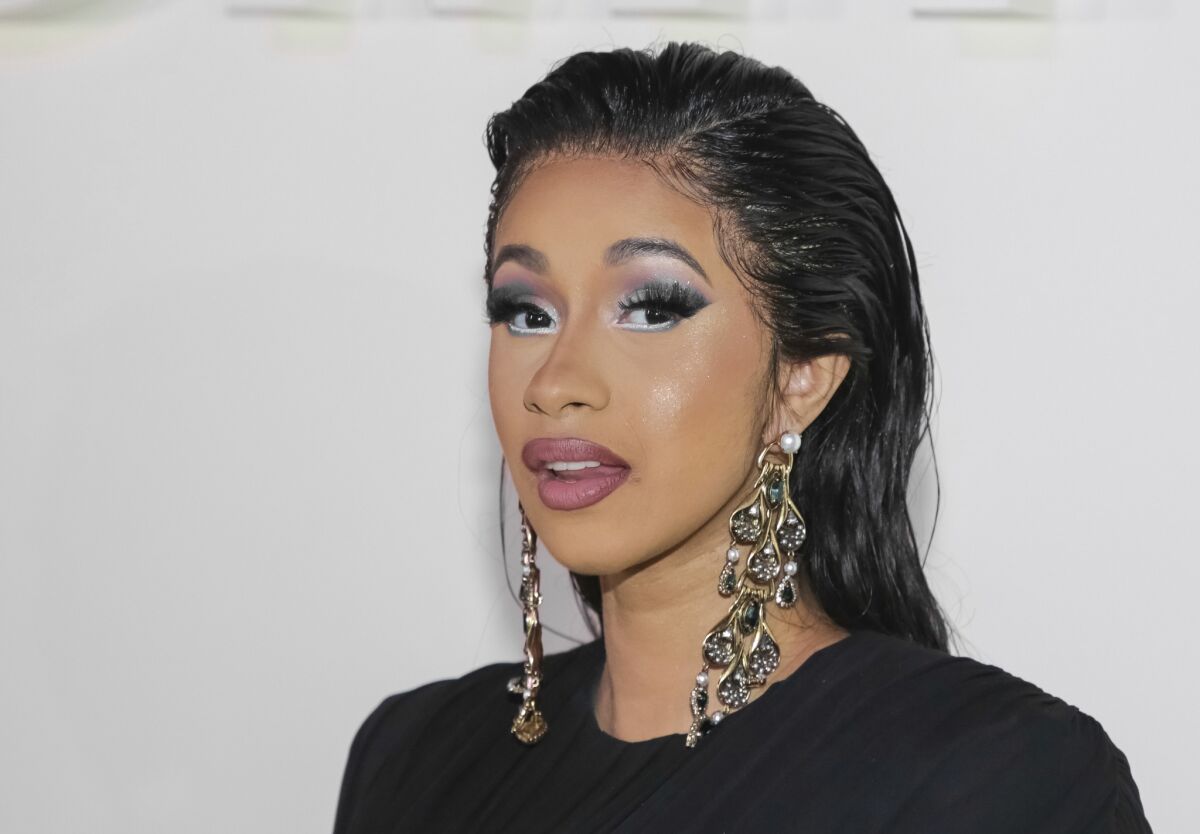 Rapper Cardi B had a live video chat with Sen. Bernie Sanders Tuesday.