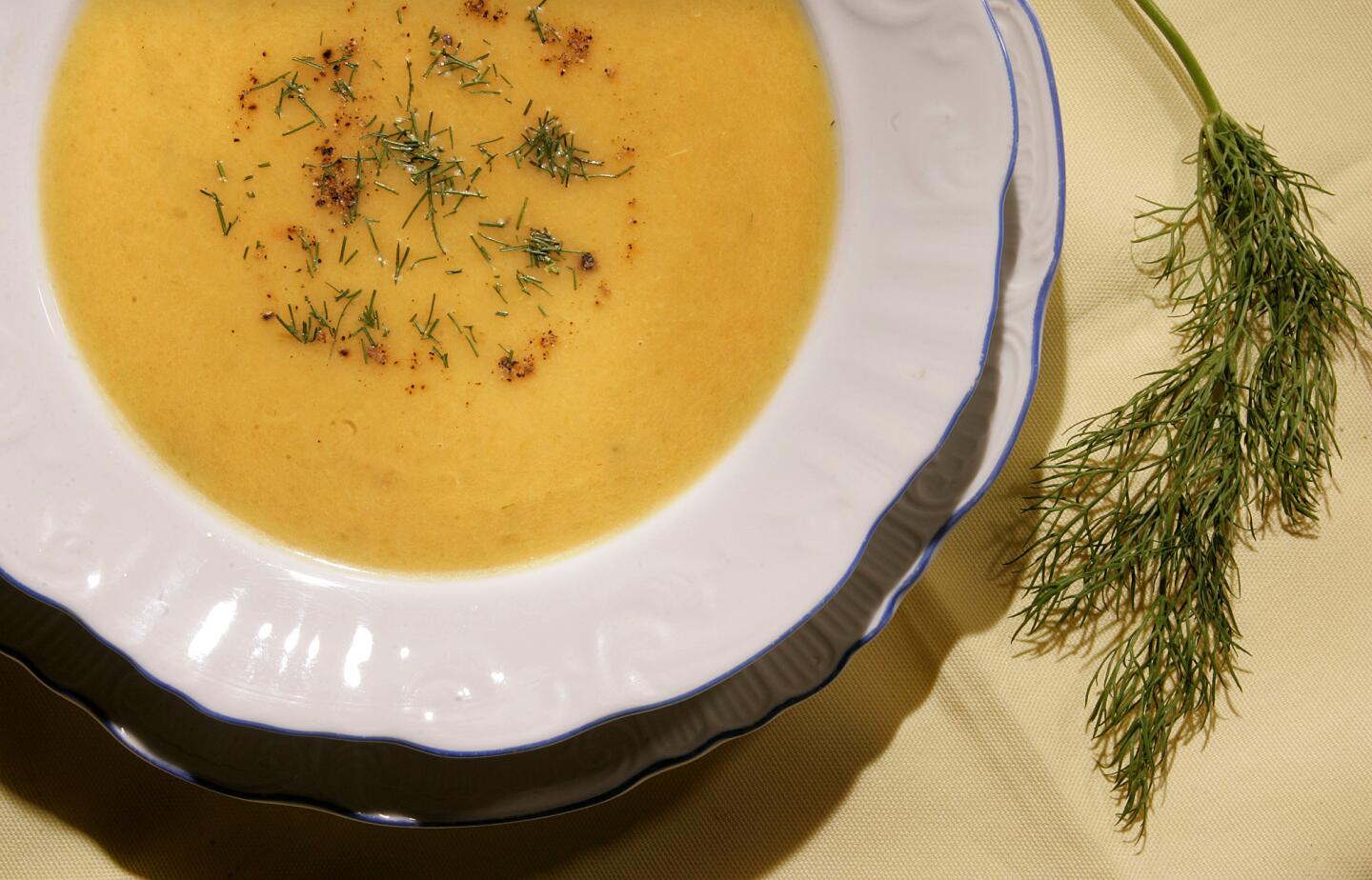 Fennel-carrot soup