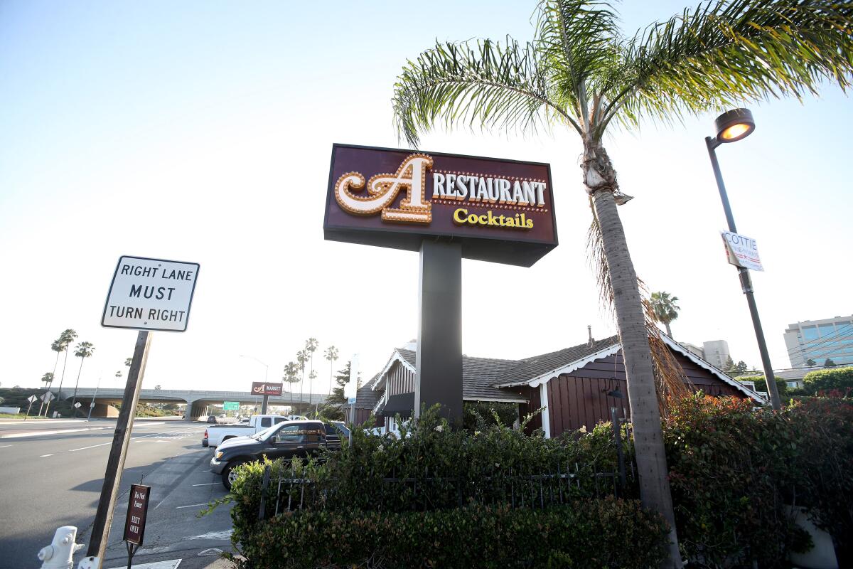The A Restaurant recently closed after an employee tested positive for COVID-19.