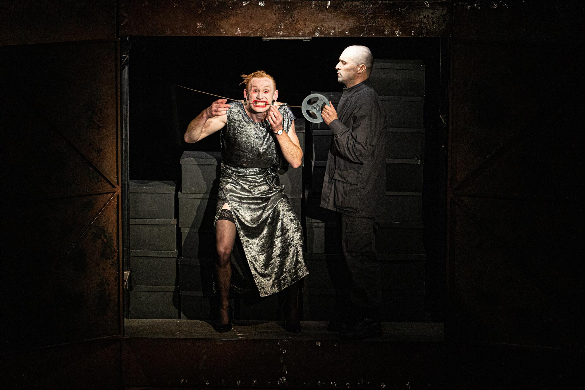 “Caligula” cast members perform