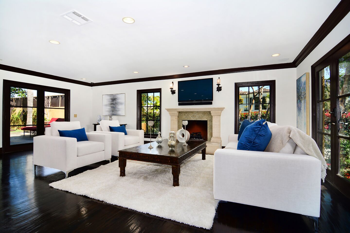 Owned by Moore for more than a decade, the Spanish-style house was extensively updated throughout its 3,600-square-foot interior.