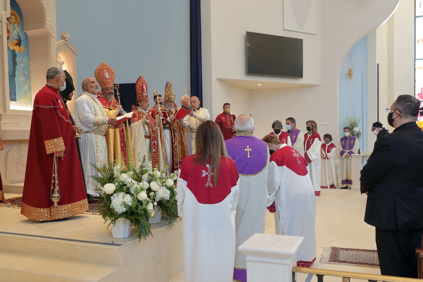 The consecration and church naming ceremony at the new Armenian Church in San Diego