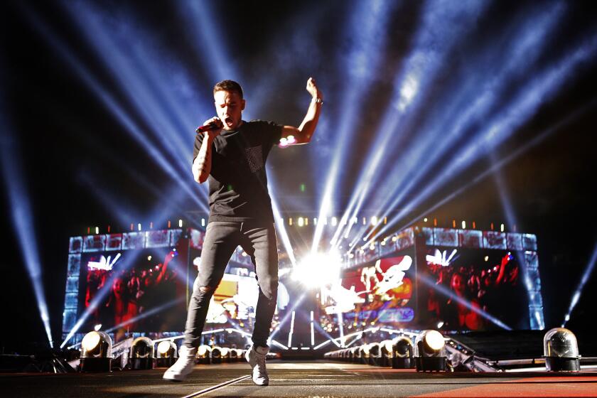 Liam Payne of One Direction performs at the Rose Bowl in September 2014.