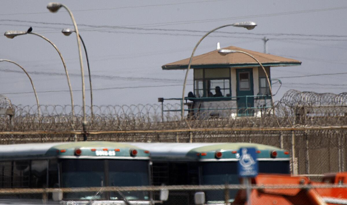 The California Institution For Men in Chino, where 12 inmates have died after contracting the coronavirus.