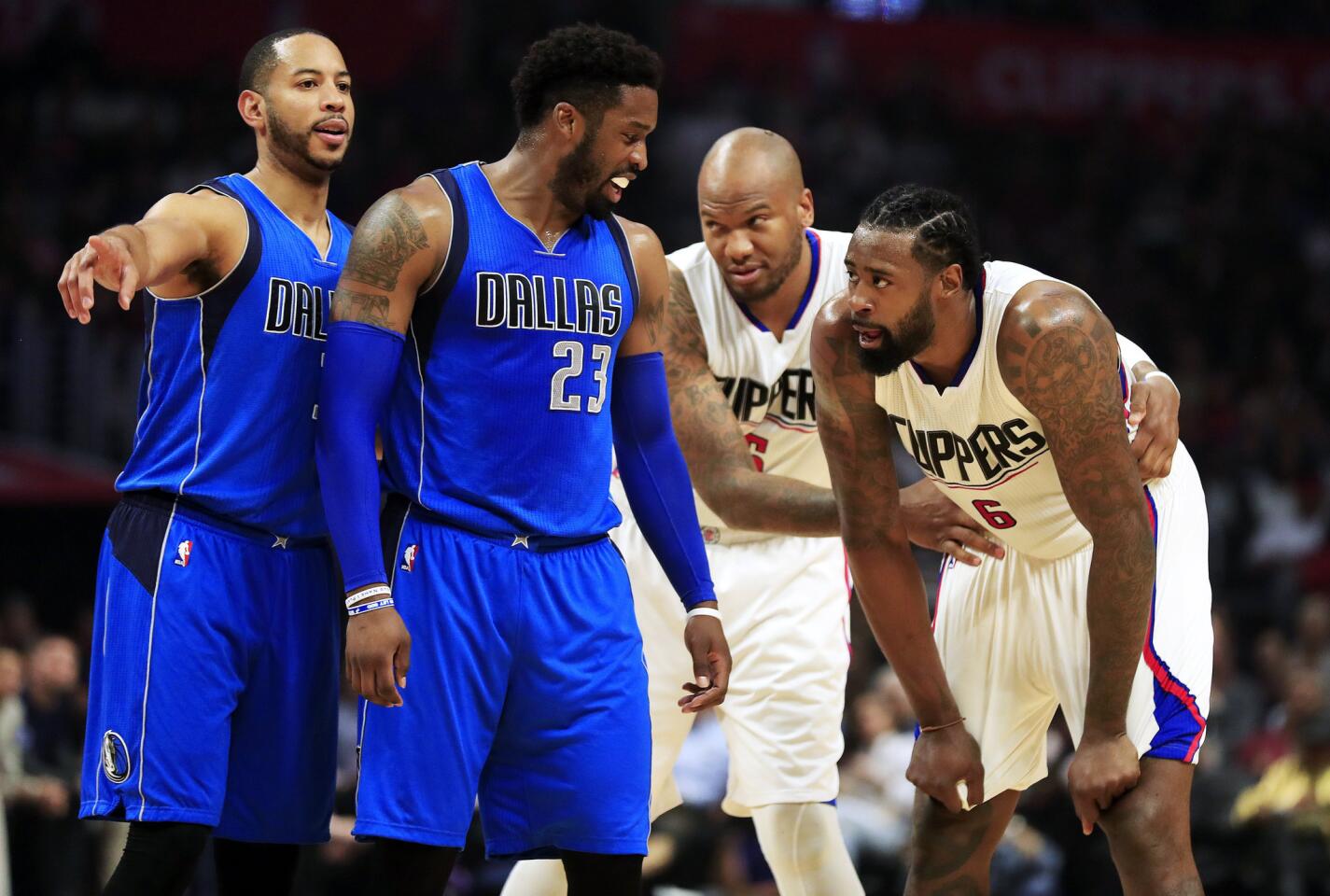 DeAndre Jordan, Marreese Speights, Wes Matthews, Devin Harris