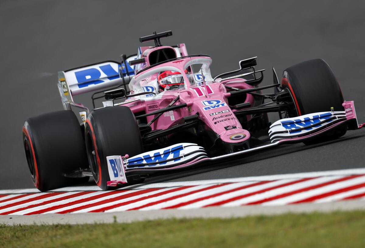 Racing Point driver Sergio Perez 