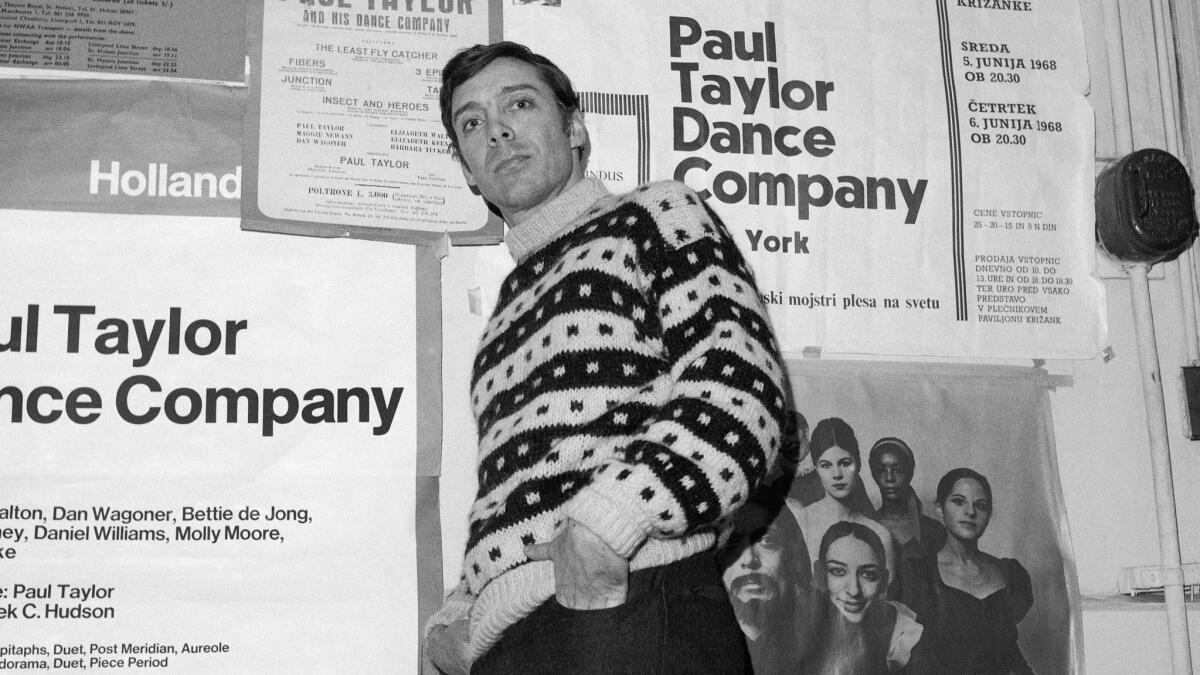 Dancer and choreographer Paul Taylor in 1969.