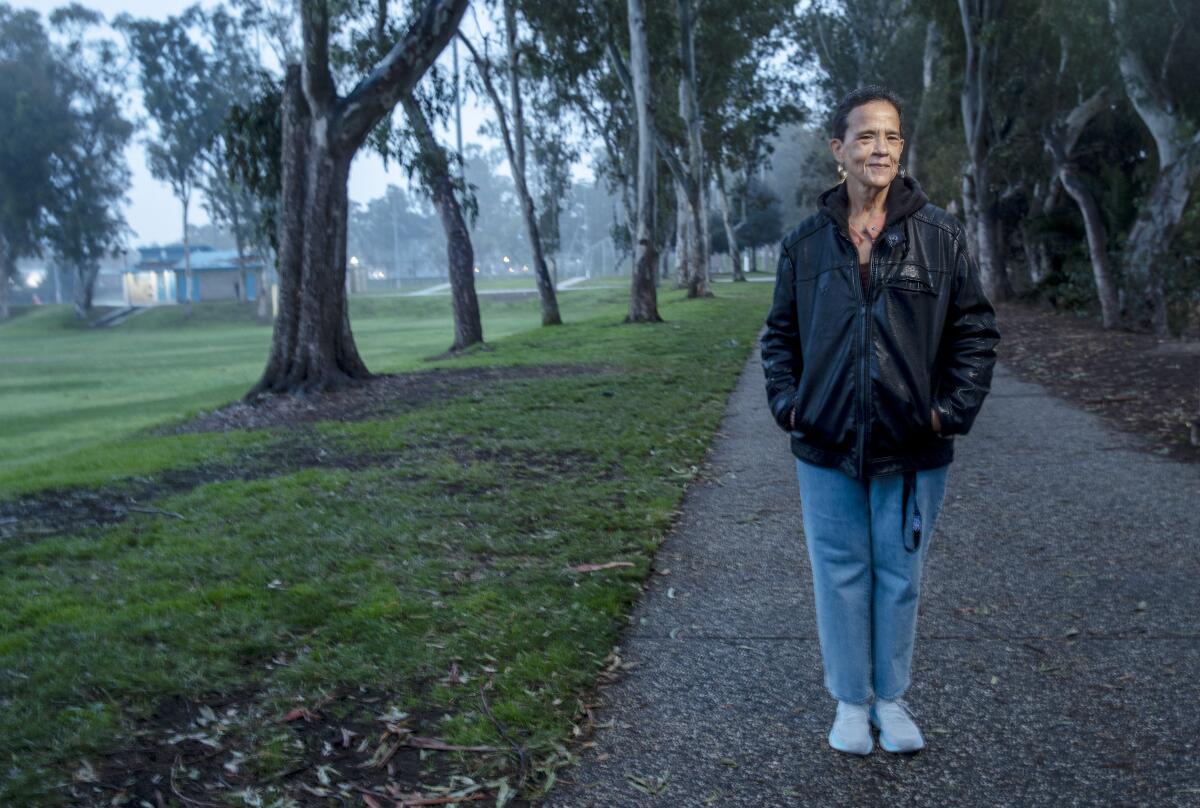 Torrance resident Joan Marks at Charles Wilson Park in Torrance.