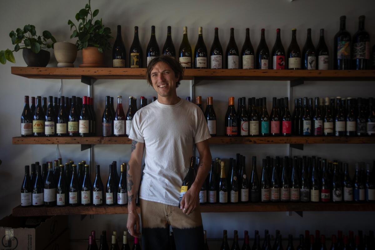 Quinn Kimsey-White runs Psychic Wines in Silver Lake with Zach Jarrett.