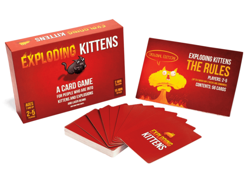 Exploding Kittens card game