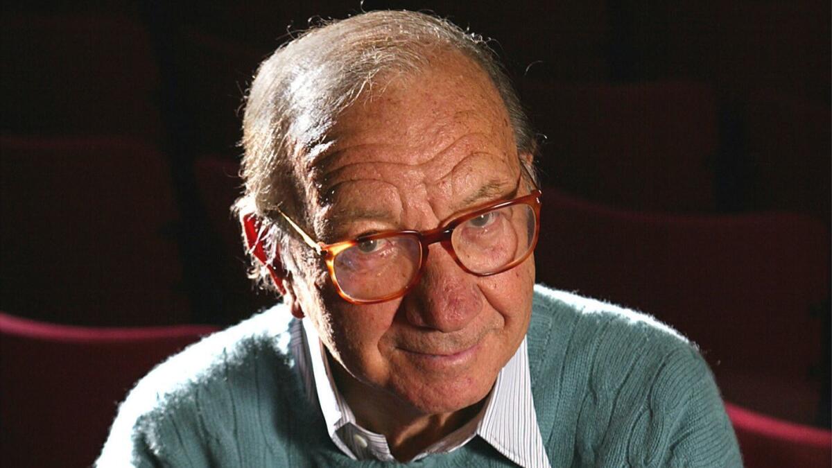 Neil Simon in 2002 at the Geffen Playhouse in Westwood when he was about to present "Oscar and Felix," a reworking of his play "The Odd Couple."