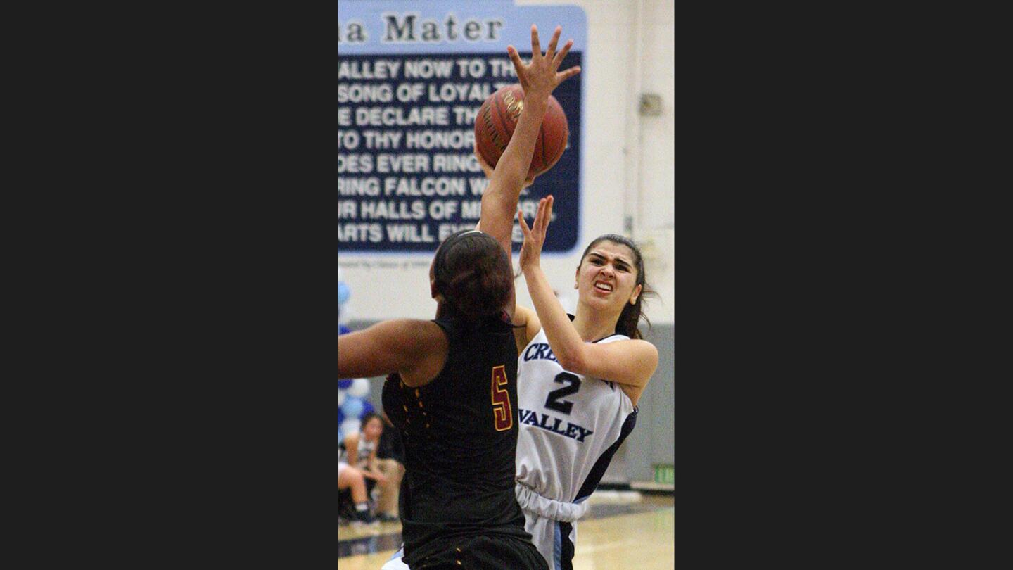 Photo Gallery: Crescenta Valley girls' basketball beats Arcadia and wins Pacific League