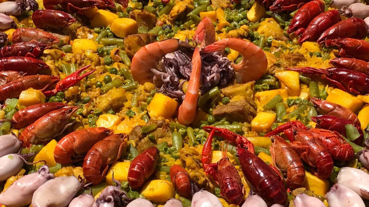 South of the border, in the Guadalupe Valley, a paella festival worth