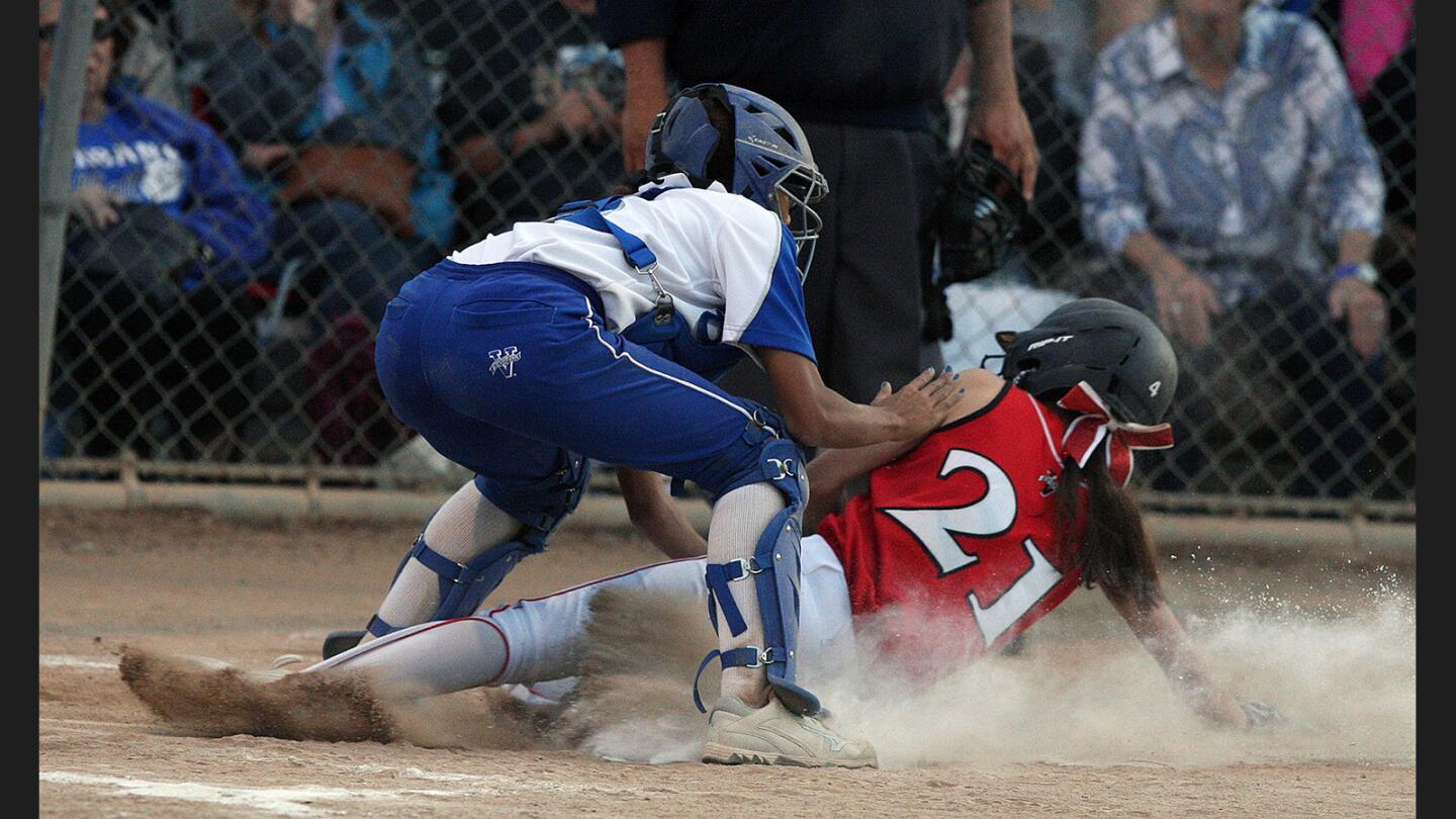Photo Gallery: Rival Pacific League softball between Burroughs and Burbank
