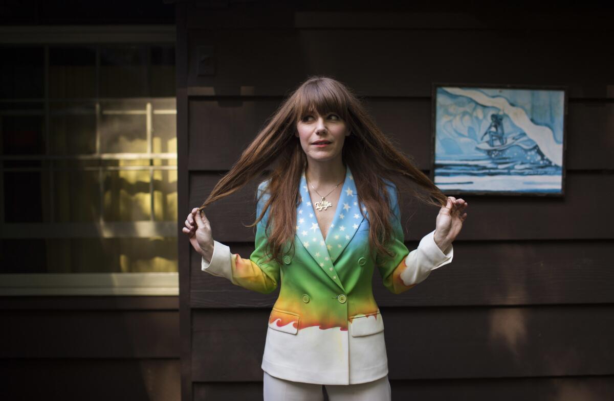 Jenny Lewis is photographed at her home in Laurel Canyon before the release of her album "The Voyager" in 2014.