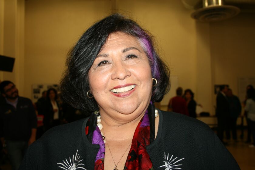 Gloria Molina, exsupervisora del Condado de Los Angeles y candidata a concejal del Distrito 14