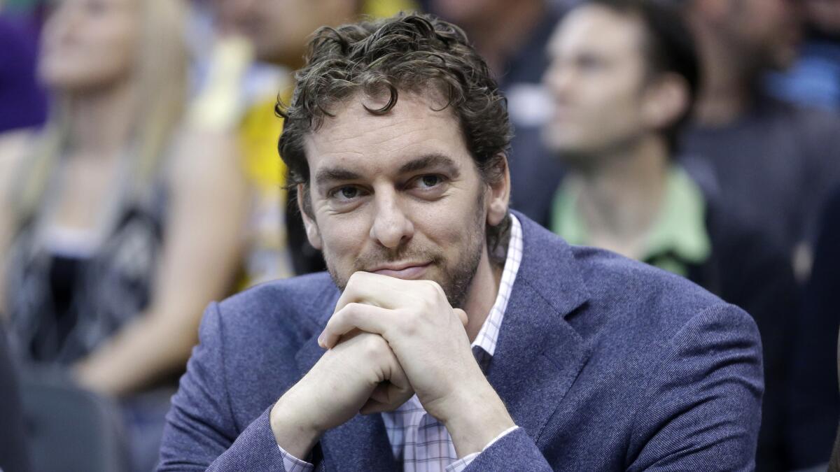 Lakers center Pau Gasol  