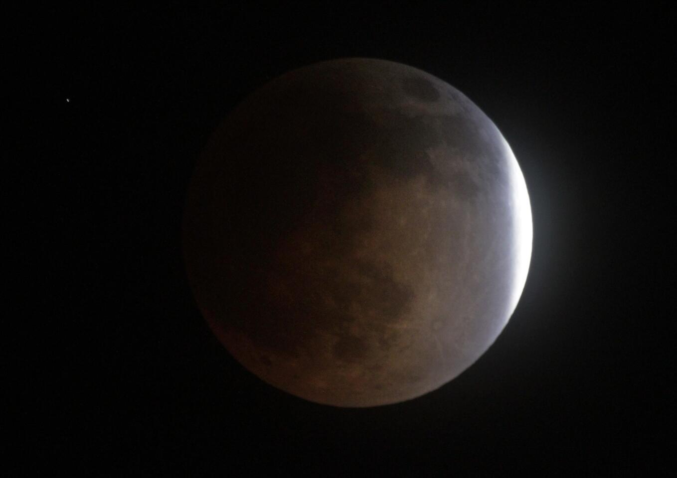 Lunar eclipse last phase