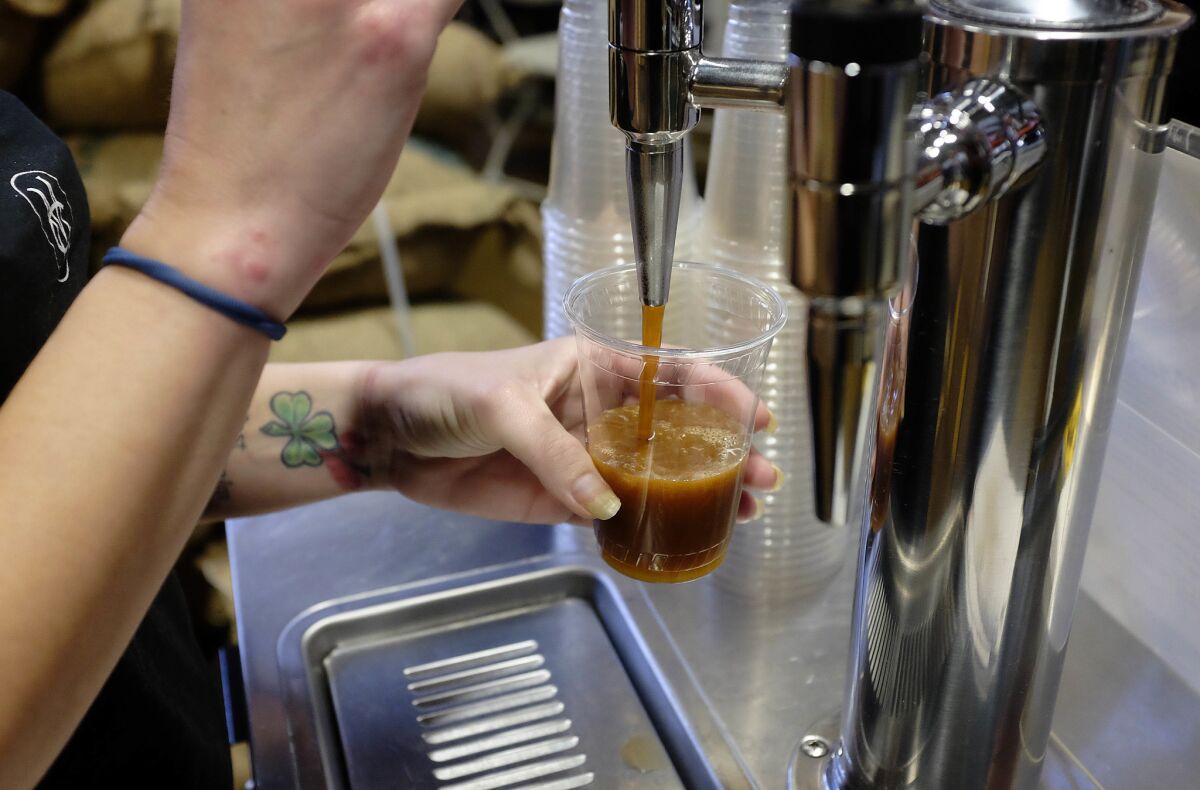 A Caffeine Crawl led by a group called The Lab toured dozens of San Diego spots over the weekend in an effort acquaint coffee lovers with local roasters and coffee shops.