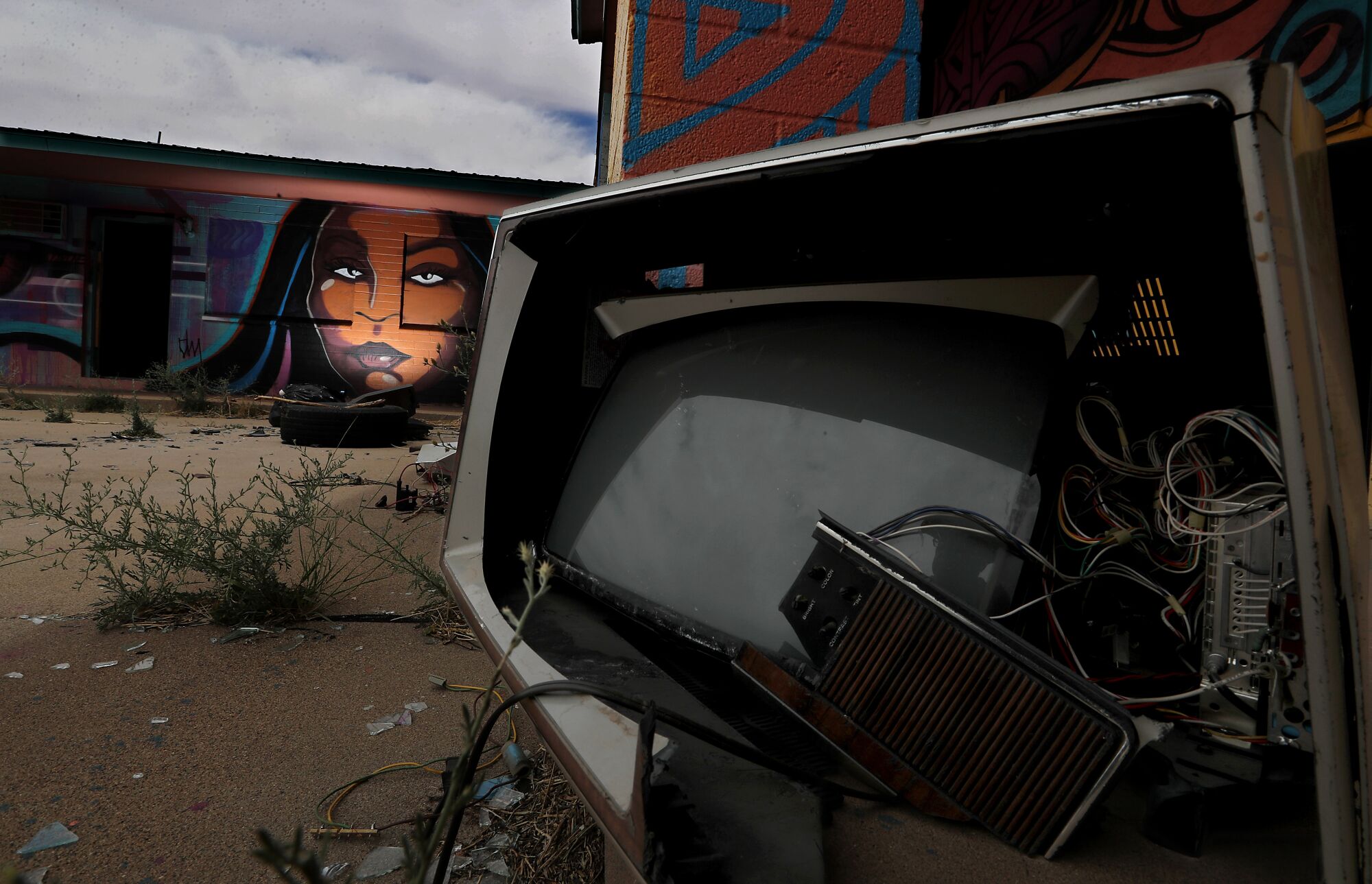 The Painted Desert Project, an art installation in an abandoned motel along Highway 89