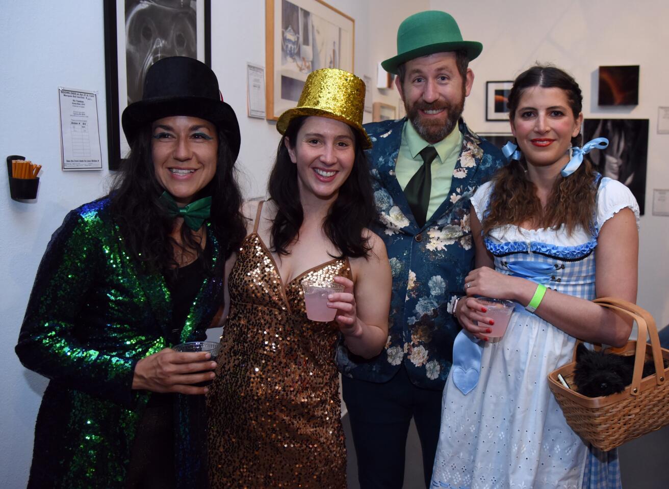 Katie Long, Annie Worth, Phillip Stafford, Nora Luetzgendorf at the Marquee Ball at the Creative Alliance.