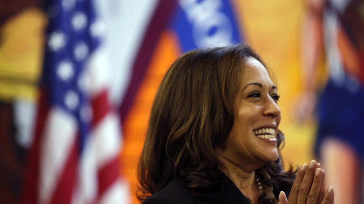 California's newly elected U.S. senator, Kamala Harris.
