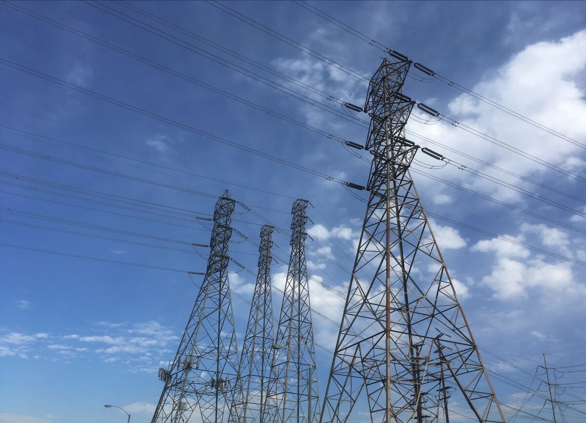 Electrical grid transmission towers