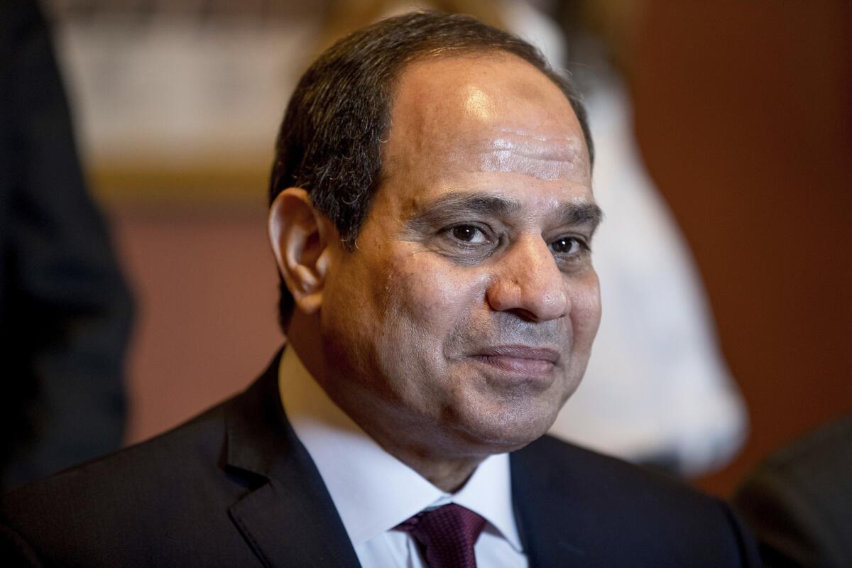 Egyptian President Abdel Fattah Sisi