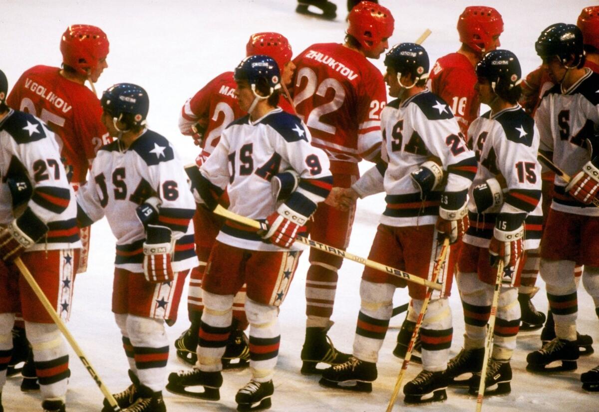 The United States defeated the Soviet Union, 4-3, during the semifinal round of the 1980 Winter Olympics in Lake Placid, New York. The game was dubbed The Miracle On Ice.