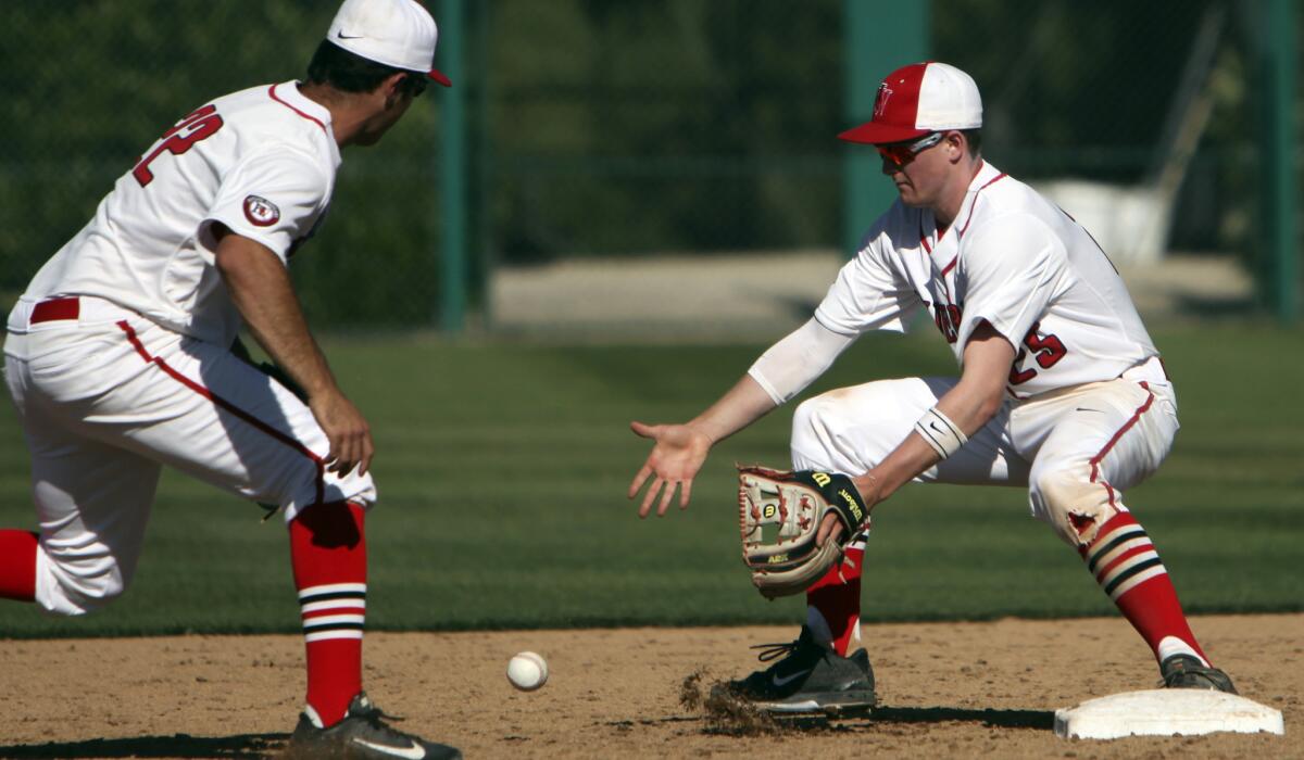Ezra Steinberg, right, of Harvard-Westlake is one of the top returning second basemen in the Southland.