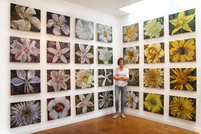 Artist Gail Roberts and her "Color Field" work, a series that debuted last year at Quint Gallery in La Jolla