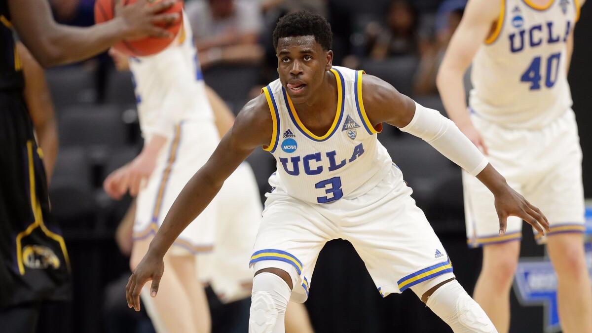 Sophomore point guard Aaron Holiday is declaring for the NBA draft without hiring an agent, preserving his ability to return to college next season.