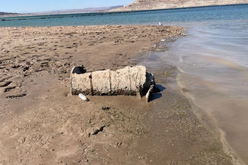 Human remains were found inside a barrel submerged in mud at Lake Mead due to a historic drought in the state of Nevada.