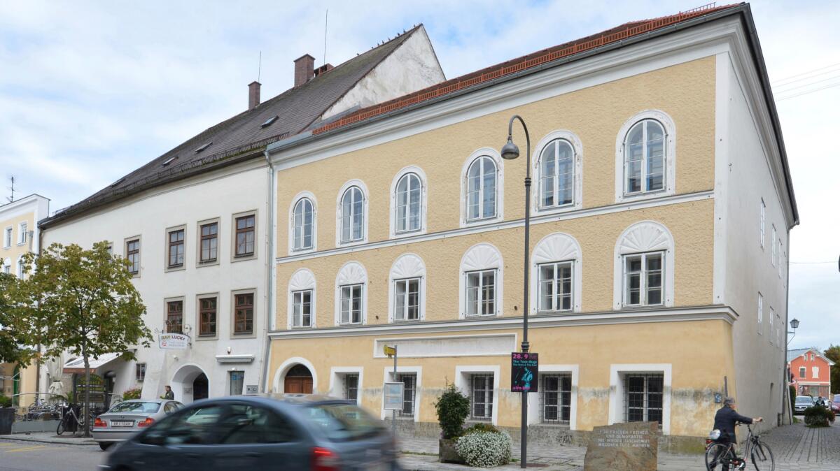 A 2012 file photo of Adolf Hitler's birthplace in Braunau am Inn, Austria.