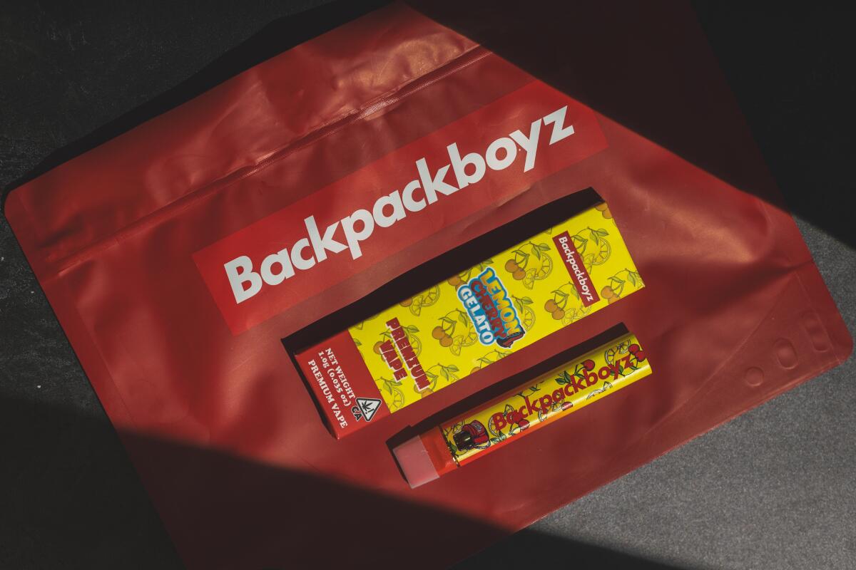 Backpack Boyz, Lemon Cherry Gelato Premium Vape.