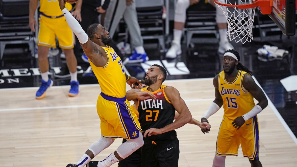 Jazz Hand Lakers Worst Loss Of The Season Los Angeles Times