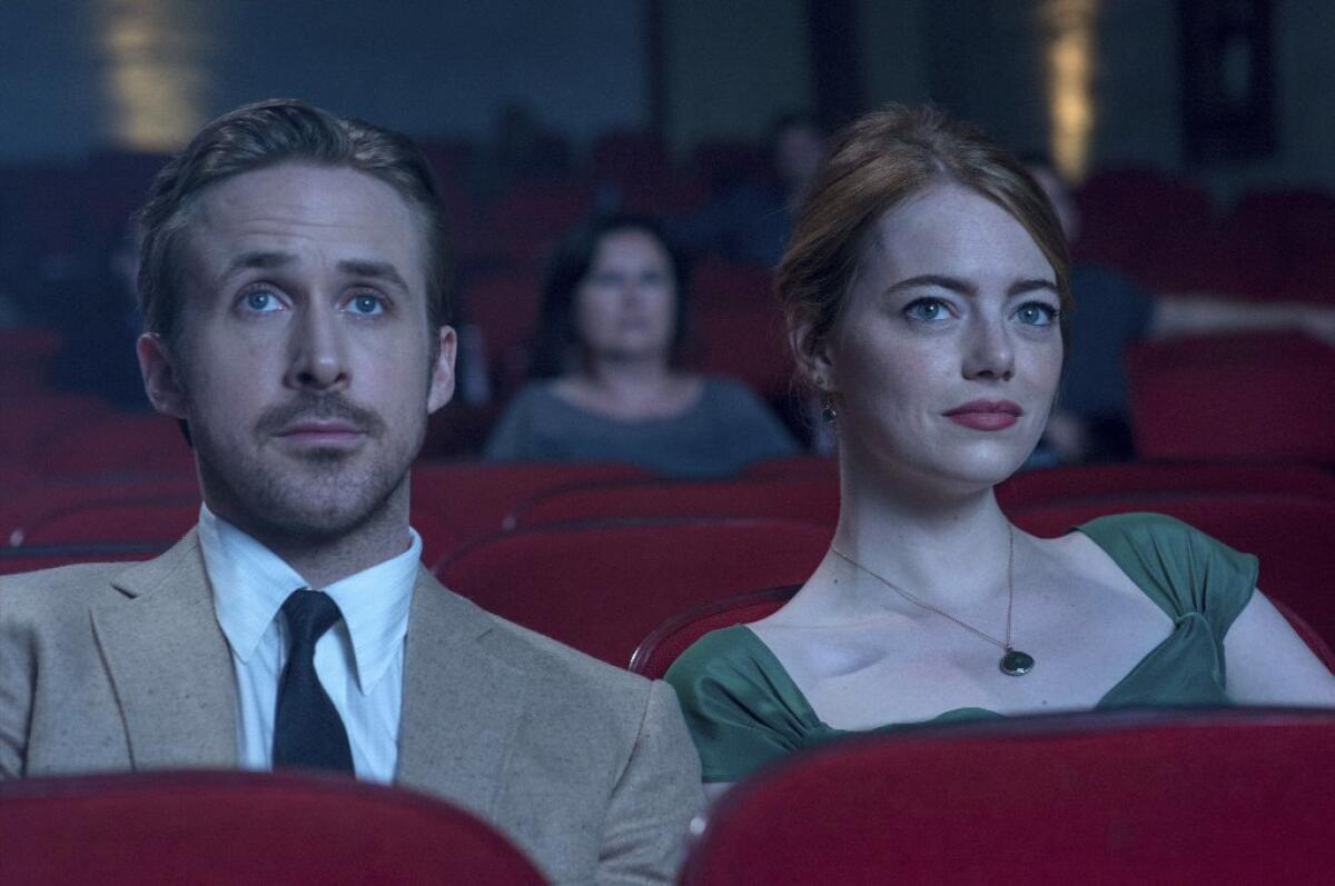 Ryan Gosling and Emma Stone in "La La Land."