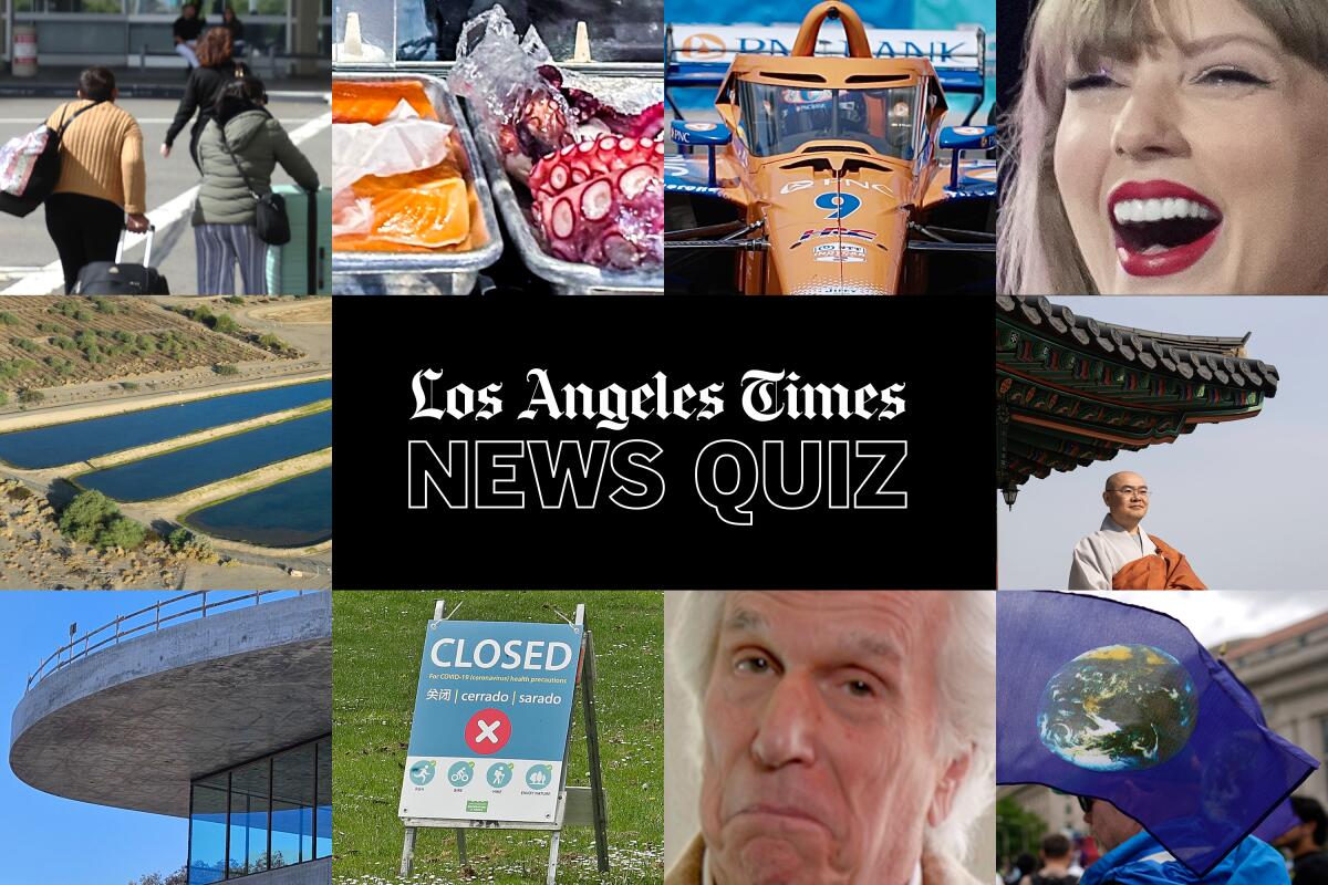 A mix of photos from this week's news quiz.